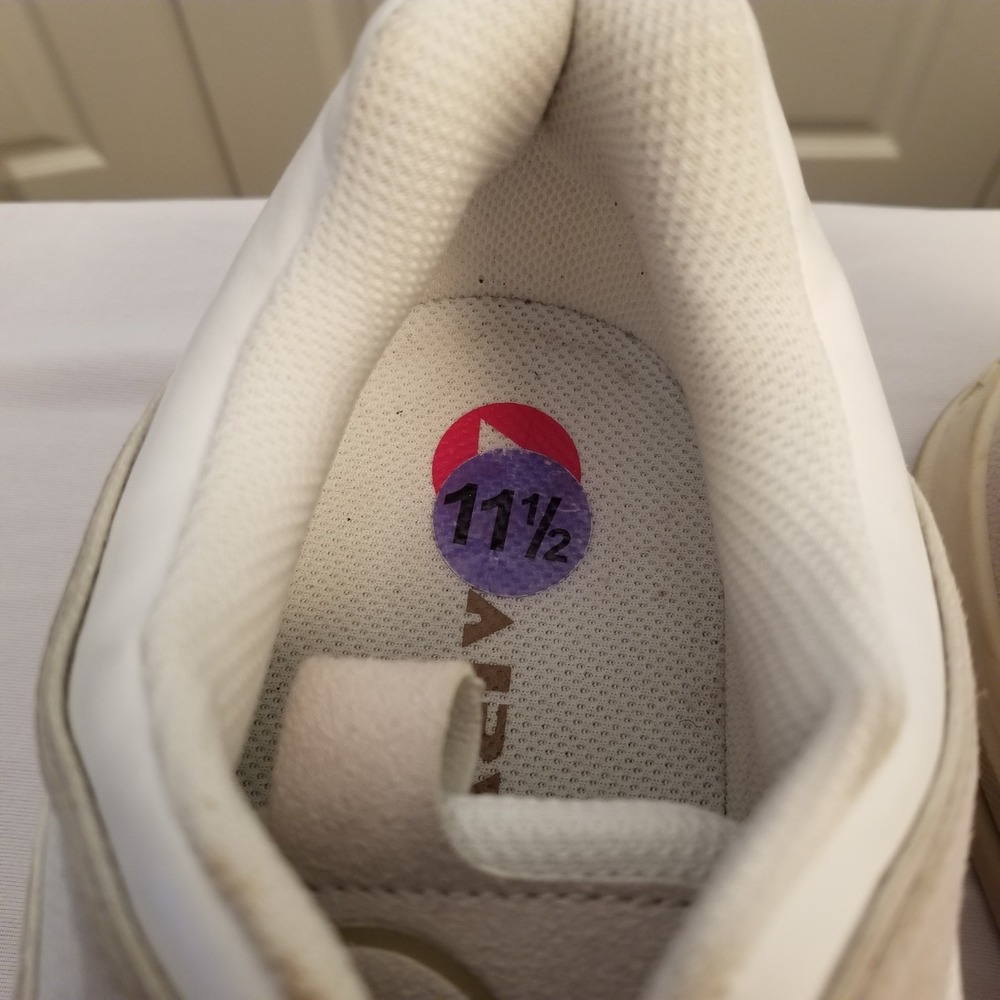 Airwalk Men's Manash Sneakers White Beige Suede Mesh Low Top Size 11.5 - Picture 3 of 8